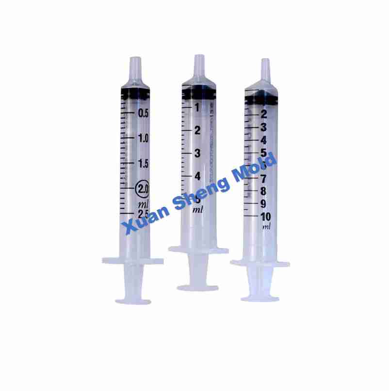 plastic syringe injection mold and injection molding medical parts